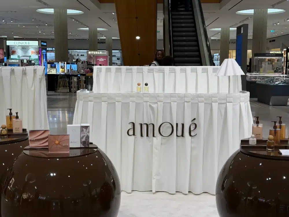 Amoue Pop-up Stand Bijenkorf Rotterdam 2 Amoué pop-upstand in de Bijenkorf Rotterdam